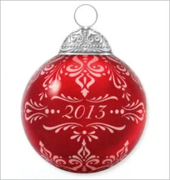 2013 Christmas Commemorative 1st Red Glass Ball