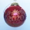 2020 Christmas Commemorative 8th Red/Bronze Glass Ball 1 2020 Christmas Commemorative 8th Red/Bronze Glass Ball -Cheap Hallmark Store 2020commball
