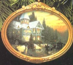 1997 Thomas Kinkade Painter Of Light-1st- Victorian Christmas