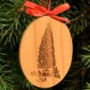 1987 Mayor's Christmas Tree Wooden Tree -Cheap Hallmark Store Mayor87
