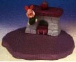 1999 Winnie The Pooh Piglet On Base *MM Christmas