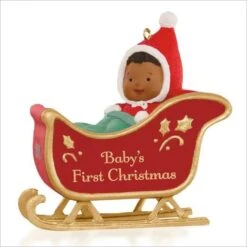 2015 Baby's First Christmas Sleigh *African American