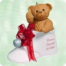 2003 Baby's 1st Christmas-Bear In Shoe Spanish
