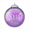 2019 Christmas Commemorative 7th Purple Glass Ball -Cheap Hallmark Store QXR9137