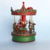 Christmas Carousel Melody Go Round Vintage Music Box