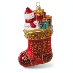 2017 Heritage Christmas Stocking *Blown Glass (Slightly Damaged Box)