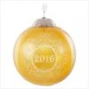 2016 Christmas Commemorative 4th Gold Glass Ball 2 2016 Christmas Commemorative 4th Gold Glass Ball -Cheap Hallmark Store qx9124