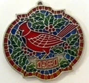 1981 Ambassador Colors Of Christmas Redbird (Damaged Box)